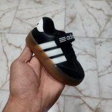 کتونی بچگانه ادیداس - adidas مدل سامبا samba رنگ سفید مشکی